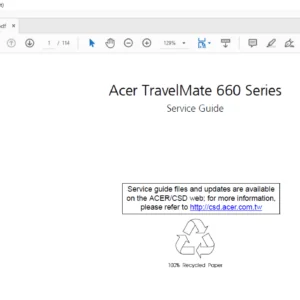 Acer TravelMate 660 Series Laptop Service Guide Manual - PDF DOWNLOAD
