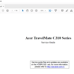 Acer TravelMate C310 Series Laptop Service Guide Manual - PDF DOWNLOAD