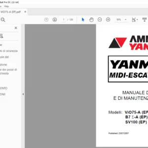 Ammann ViO75-A B7 Σ-A SV100 EP Manuale d'uso E di Manutenzione - PDF DOWNLOAD (CORSICAN)