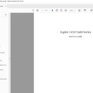 Aspire 1410 1680 Series Laptop Service Guide Manual - PDF DOWNLOAD