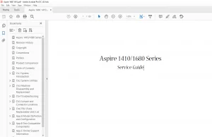 Aspire 1410/1680 Series laptop Service Guide - PDF DOWNLOAD