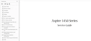 Aspire Laptop 1450 Series Service Guide – PDF manual