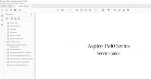 Aspire 1500 Series Laptop Service Guide Manual – PDF Download