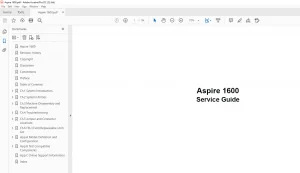 Aspire 1600 Laptop Service Guide Manual – PDF DOWNLOAD