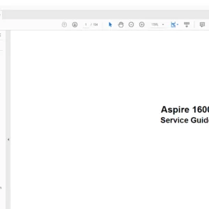 Aspire 1600 Laptop Service Guide Manual – PDF DOWNLOAD