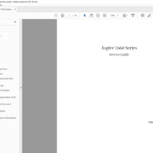 Aspire 1660 Series Laptop Service Guide Manual - PDF DOWNLOAD