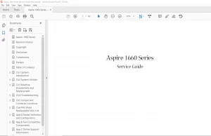 Aspire 1660 Series Laptop  Service Guide Manual - PDF DOWNLOAD
