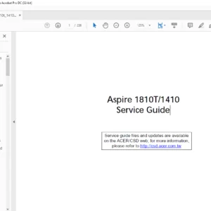 Aspire 1810T-1410 laptop Service Guide - PDF DOWNLOAD