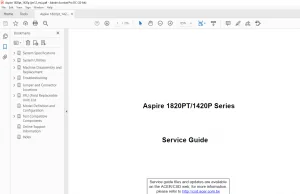 Aspire 1820PT- 1420P Series laptop Service Guide - PDF DOWNLOAD