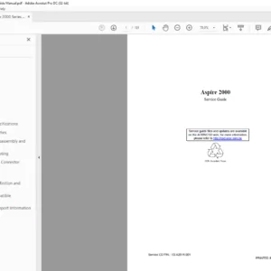 Aspire 2000 Series Laptop Service Guide Manual - PDF DOWNLOAD