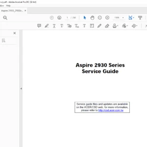 Aspire 2930 Series laptop Service Guide - PDF DOWNLOAD