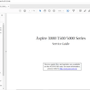 Aspire 3000 3500 5000 Series laptop Service Guide - PDF DOWNLOAD