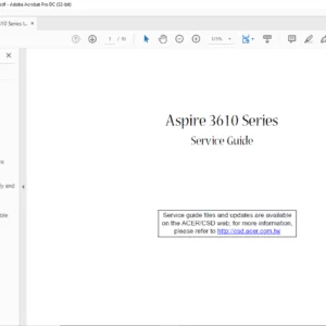 Aspire 3610 Series laptop Service Guide - PDF DOWNLOAD