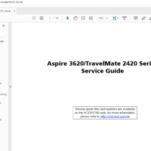 Aspire 3620TravelMate 2420 Series LapTop Service Guide Manual -PDF DOWNLOAD