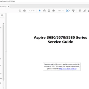 Aspire 3680 5570 5580 Series laptop Service Guide - PDF DOWNLOAD