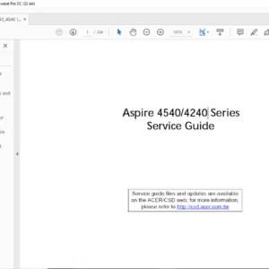Aspire 4540 4240 Series LapTop Service Guide Manual -PDF DOWNLOAD