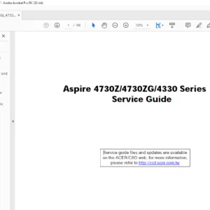 Aspire 4730Z 4730ZG 4330 Series laptop Service Guide Manual - PDF DOWNLOAD
