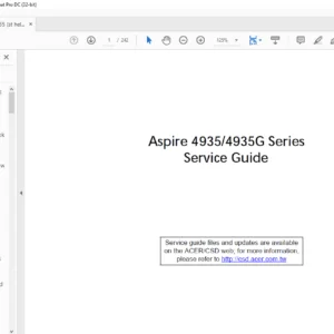 Aspire 4935 4935G Series Laptop Service Guide Manual -PDF DOWNLOAD