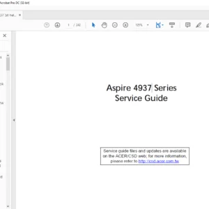 Aspire 4937 Series Laptop Service Guide Manual -PDF DOWNLOAD