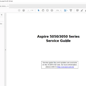 Aspire 5050 3050 Series Laptop Service Guide Manual -PDF DOWNLOAD
