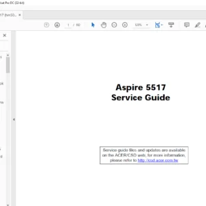 Aspire 5517 Laptop Service Guide Manual -PDF DOWNLOAD