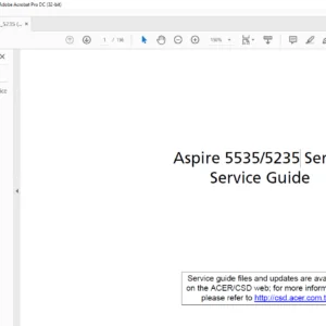 Aspire 5535 5235 Series Laptop Service Guide Manual -PDF DOWNLOAD