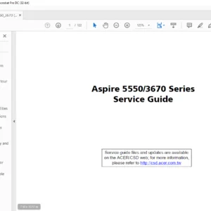Aspire 5550 3670 Series Laptop Service Guide Manual -PDF DOWNLOAD