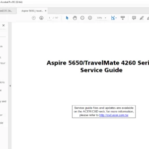 Aspire 5650 TravelMate 4260 Series Laptop Service Guide Manual -PDF DOWNLOAD