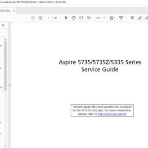 Aspire 5735 5735Z 5335 Series Laptop Service Guide Manual -PDF DOWNLOAD