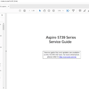 Aspire 5739 Series Laptop Service Guide - PDF DOWNLOAD