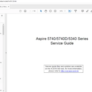 Aspire 5740 5740D 5340 Series Laptop Service Guide  Manual- PDF DOWNLOAD