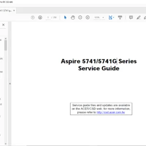 Aspire 5741 5741G Series Laptop Service Guide  Manual- PDF DOWNLOAD