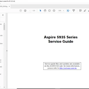 Aspire 5935 Series Laptop Service Guide Manual- PDF DOWNLOAD