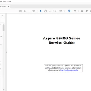 Aspire 5940G Series Laptop Service Guide Manual- PDF DOWNLOAD