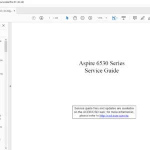 Aspire 6530 Series Laptop Service Guide Manual- PDF DOWNLOAD