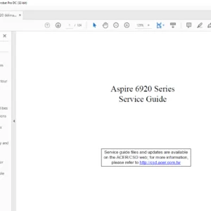 Aspire 6920 Series Laptop Service Guide Manual- PDF DOWNLOAD