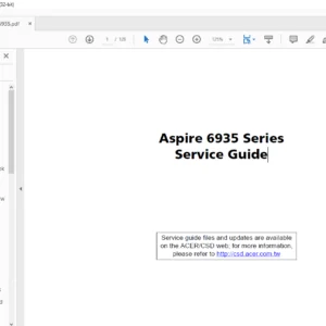 Aspire 6935 Series Laptop Service Guide Manual - PDF DOWNLOAD