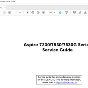 Aspire 7230 7530 7530G Series Laptop Service Guide Manual - PDF DOWNLOAD