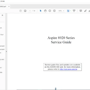 Aspire 8920 Series Laptop Service Guide Manual - PDF DOWNLOAD
