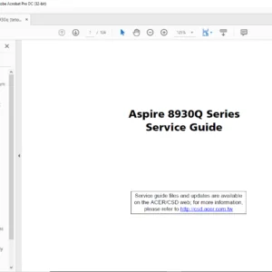Aspire 8930Q Series Laptop Service Guide Manual - PDF DOWNLOAD