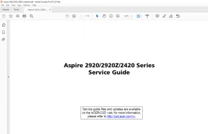 Aspire 2920-2920Z-2420 Series laptop Service Guide - PDF DOWNLOAD