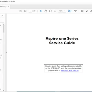 Aspire one Series Laptop Service Guide Manual - PDF DOWNLOAD