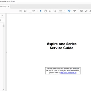 Aspire one Series Laptop Service Guide Manual - PDF DOWNLOAD