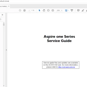 Aspire one Series Laptop Service Guide - PDF DOWNLOAD
