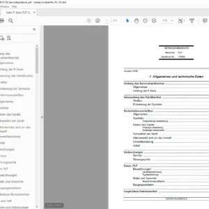 Atlet P-Serie PLP 200 & PLP 250 Servicehandbuch - PDF DOWNLOAD (GERMAN )