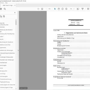 Atlet Truck A-Ergo A-Ergo Servicehandbuch - PDF DOWNLOAD (GERMAN)