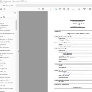 Atlet Truck PLL PSL & PSD Servicehandbuch - PDF DOWNLOAD
