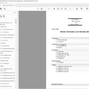 Atlet Truck UNS UNN UHS UFS URF USS AC Power Plus Service Manual - PDF DOWNLOAD