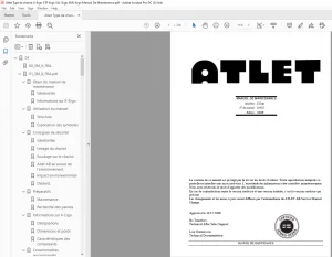 Atlet Type de chariot X-Ergo XTF-Ergo XLL-Ergo XML-Ergo Manual De Maintenance - PDF DOWNLOAD (FRENCH)