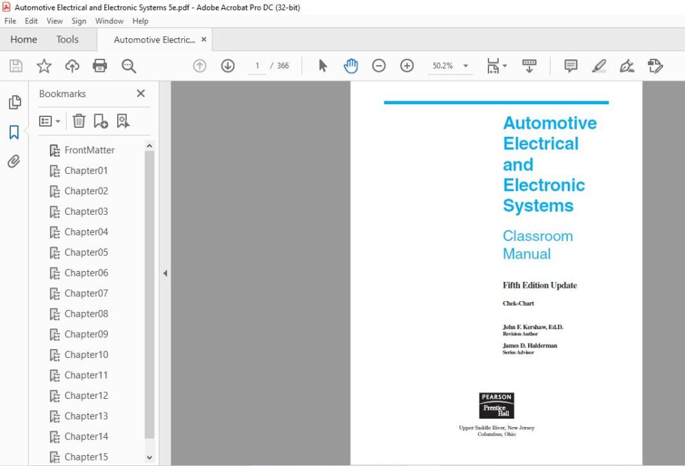 Automotive Electrical & Electronic Systems Classroom Manual ...